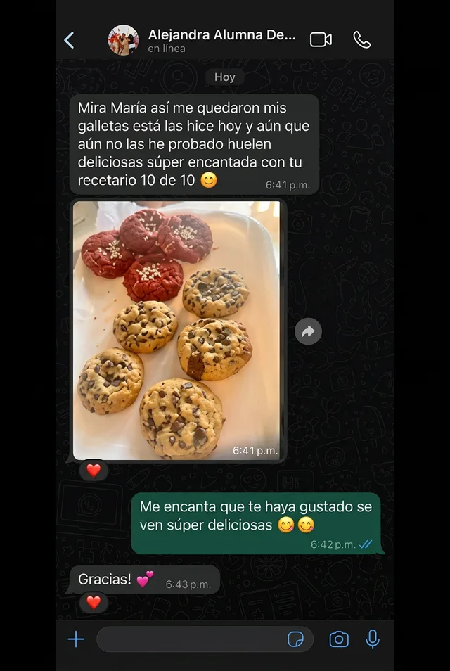 Comentario real sobre los resultados con las recetas